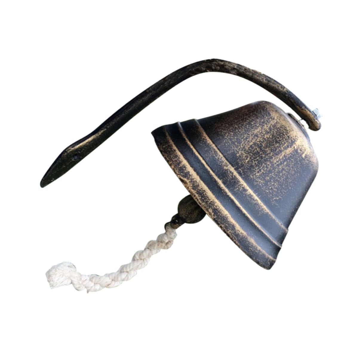 Sonnette de porte rétro en fer robuste et finitions authentiques