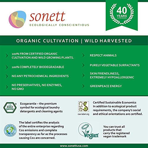 Image of Sonett Organic Dishwashing Liquid Calendula Certified Organically Grow 34oz (Pack of 6)