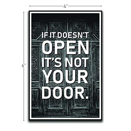 Imán motivacional rectangular para refrigerador 6x4 pulgadas miniatura 1