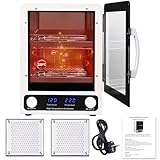 JOJOCOSMO Esterilizador de alta presión de 12 litros, esterilizador de aire caliente de 600 W, esterilizador de calor seco con pantalla de temperatura para estudios de pedicura, peluquerías, salones