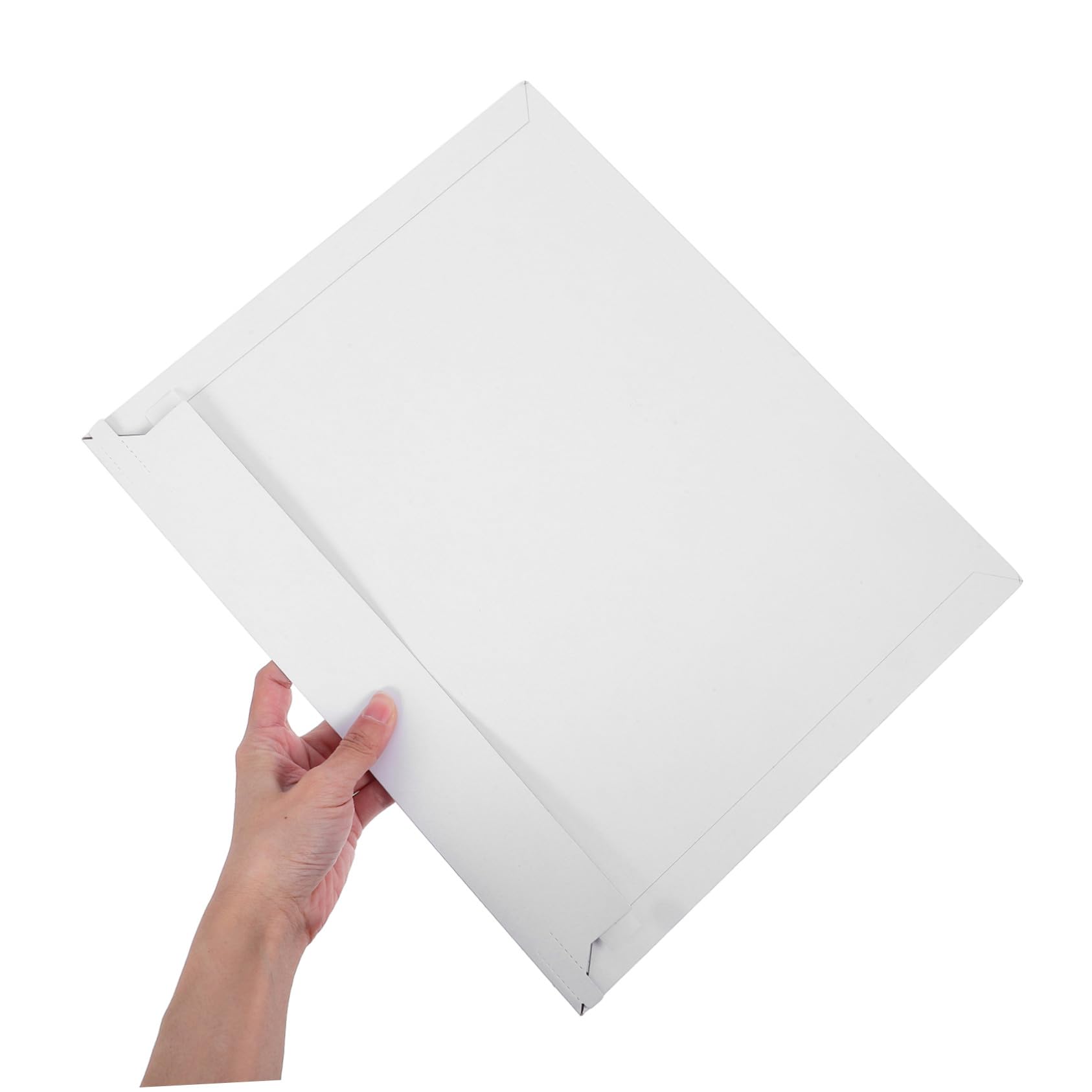 Angoily 20 pezzi Buste Spedizione Rigide in Cartone Bianco Impermeabili per Foto Documenti CD Protezione Resistente per Spedizioni Postali e Archiviazione