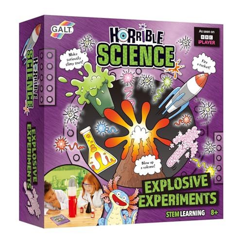 GALT Explosive Experiments Horrible Science Kit with 8 Fun Experiments