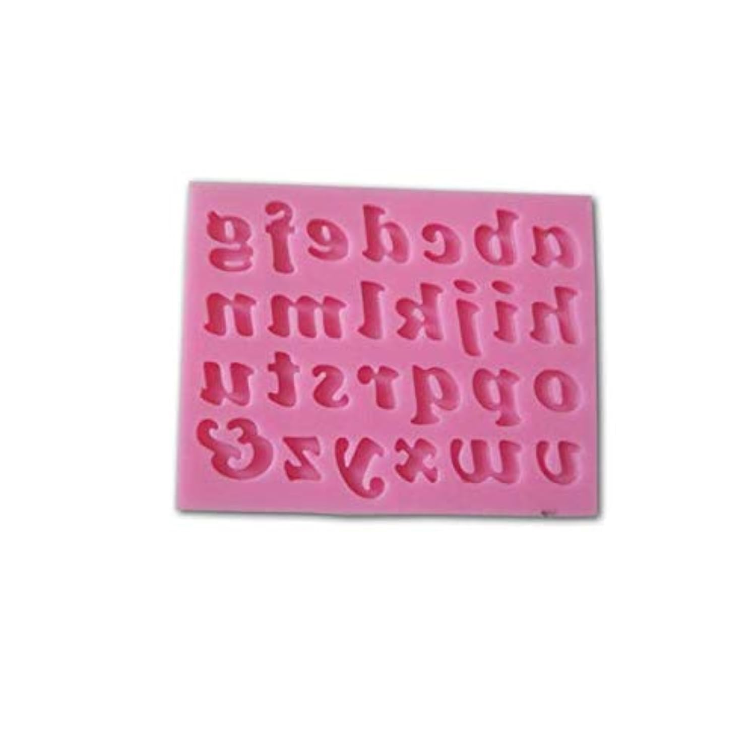Lower Case Letters Alphabet Shaped 3d Silicone Cake Food Grade Fondant Mold Cake Topper Decoration Moulds Butter Cabochon Molds