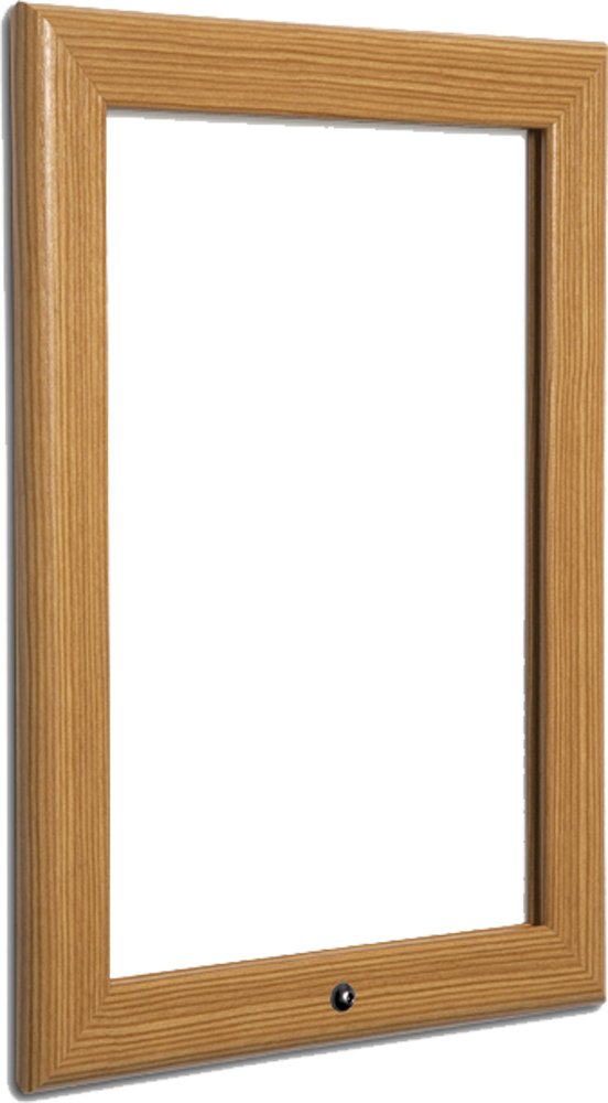 Signware Pine 32mm Lockable Snap Frame Poster Display 8 Sizes (A3)