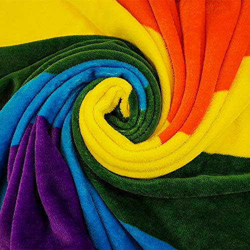 Infinity Republic - Rainbow Pride Soft Fleece Throw Blanket - 50X60 Perfect For Living Rooms, Bedrooms, Kids' Rooms, Outdoors & Holiday Gifts! #TOP4