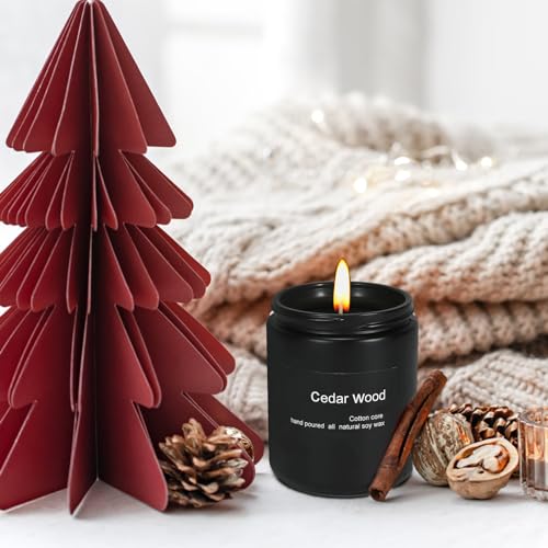 Wrcevtor Scented Candle For Home Scented,Spring Candles,Black Jar Candle,Natural Soy Wax,Long Lasting Burn Candles,Holiday Candle,For Men & Women Candles Gifts,7Oz 50Hour Burn thumb #2