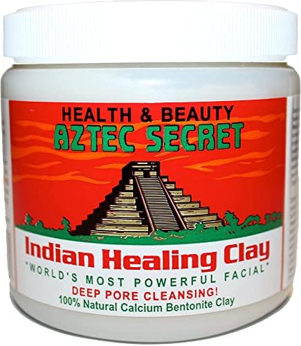 Aztec Secret– Indian Healing Clay 1 lb – Deep Pore Cleansing Facial & Body Mask – The Original 100% Natural Calcium Bentonite Clay Version-1, 2 Pack