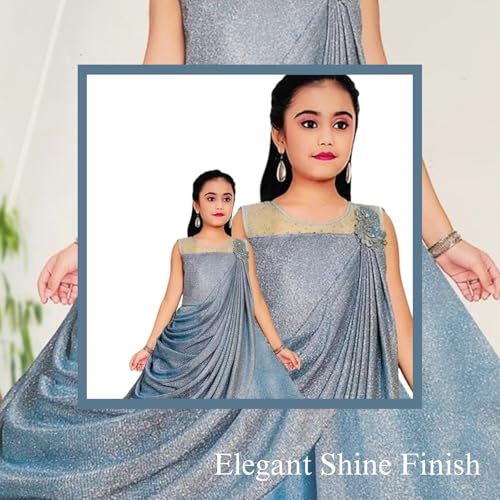 Image of Z Z D Fashion 7040 Trendy Party Sequin Work Full Length Gown Dress for Girls