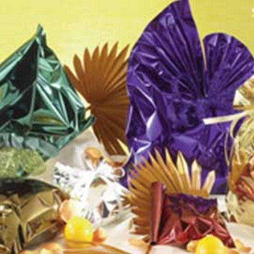 PNP  50 sobres regalo en PPL Metal brillante 20 x 35 cm azul sin Overlap Adhesivo