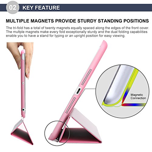 Capa Smart Case Ipad Mini (Mini 1 Mini 2 Mini 3) Magnética Rosa