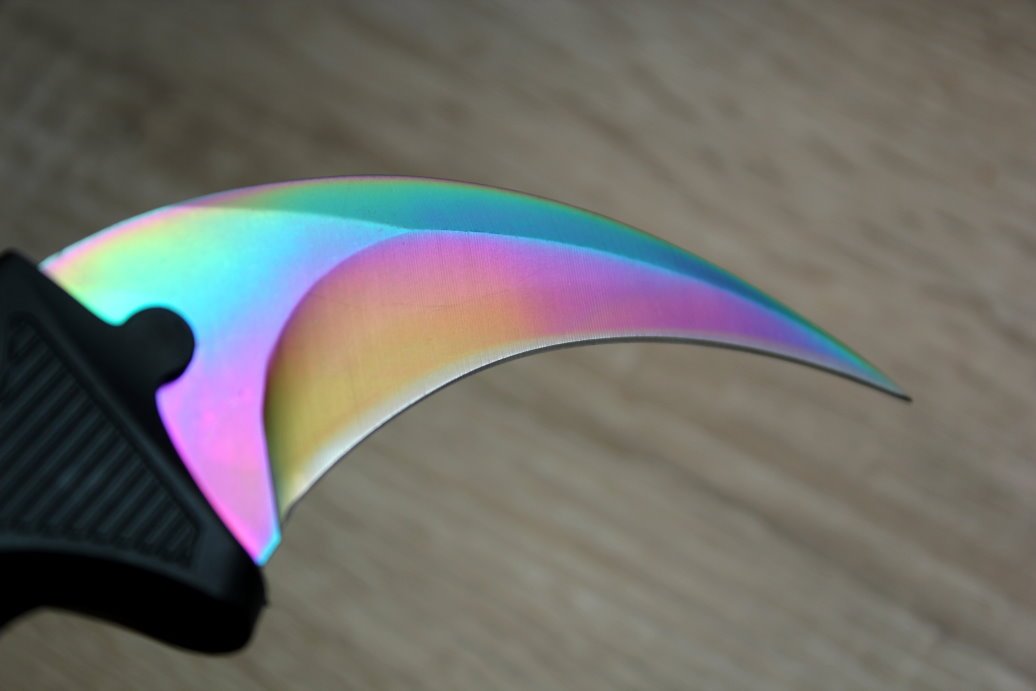 FADE Karambit Knife Real Skin Counter Strike