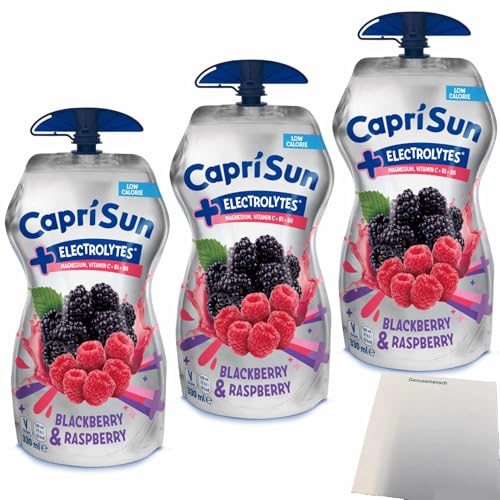 usy Bundle für Capri-Sun Electrolyte Blackberry Raspberry 3er Pack (3x330ml Packung) + usy Block