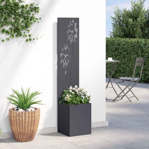 Écran de confidentialité anthracite compact 32x140cm toile résistante