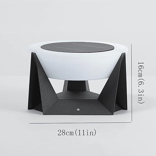 Miniatura 2 de Luces de poste al aire libre, luz solar de acero inoxidable para jardín, luz de pared impermeable para exteriores, luz de césped para el hogar,