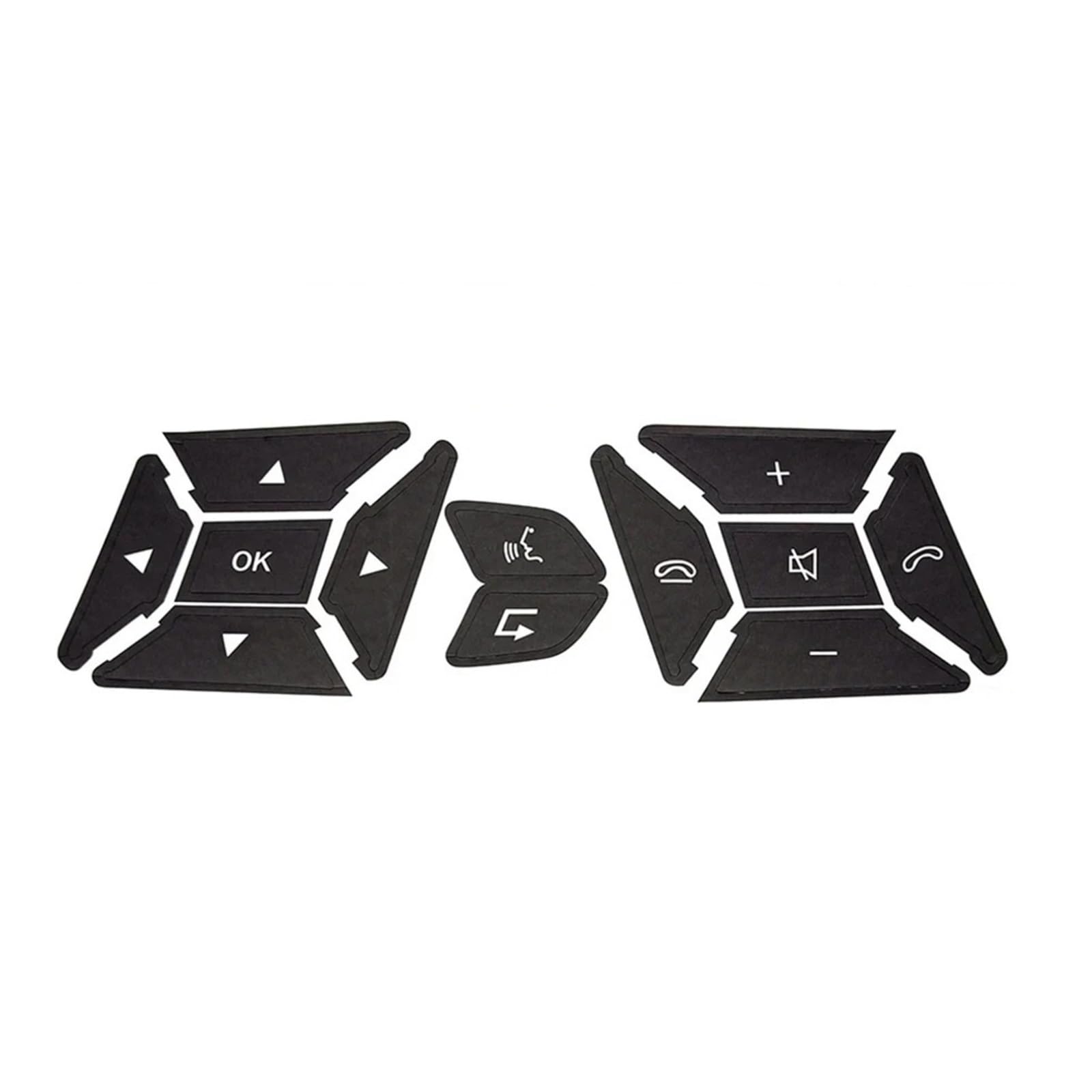 Button Repair Stickers Compatible with Benz for E Class for E220 for E250 E300 E350 Car Steering Wheel Button Repair Sticker Decal Accessories(Size1)