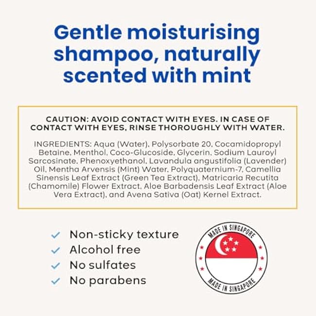 Waterless No Rinse Dog Dry Shampoo Cooling Effect for Smelly Dogs. Suitable Cat Shampoo for Dandruff. Good for Itch. Developed with Vet in Singapore-Minty Fresh-6.8 fl oz-wso3MfgQ