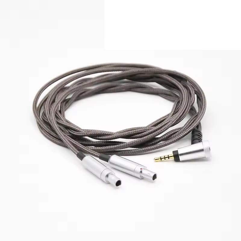 4.4mm 2.5mm 3.5mm 6N OCC Nylon Braided Balanced Cable 4ft Compatible with Senns HD820, HD800, HD800s, Dharma D1000 Headphones
