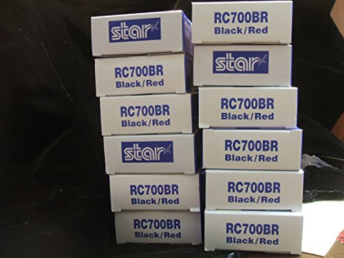 Star Micronics 12-Pack Cinta Tinta Matriz Puntos Negra/Roja miniatura 1