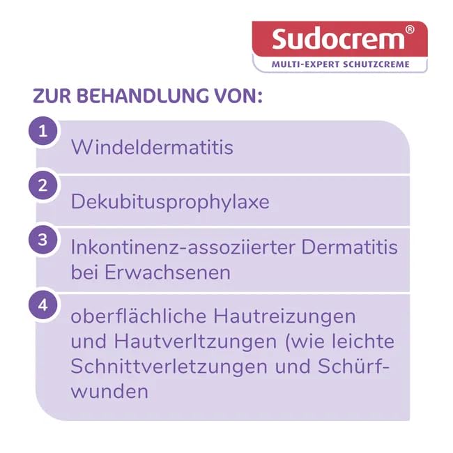 SUDOCREM - Regenerierende Windelsalbe, schützt empfindliche Babyhaut, speziell bei Windelausschlag (60g) 2