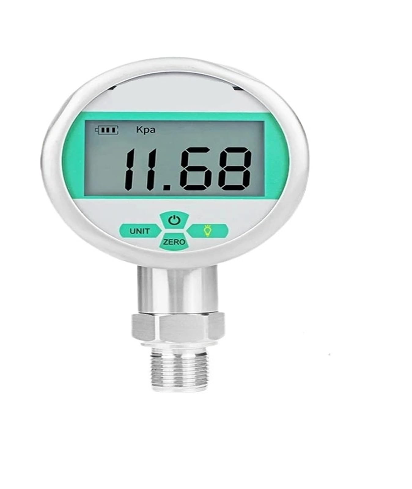 Manómetro digital con pantalla LCD de 80 mm para medir presión de aire de forma precisa 4