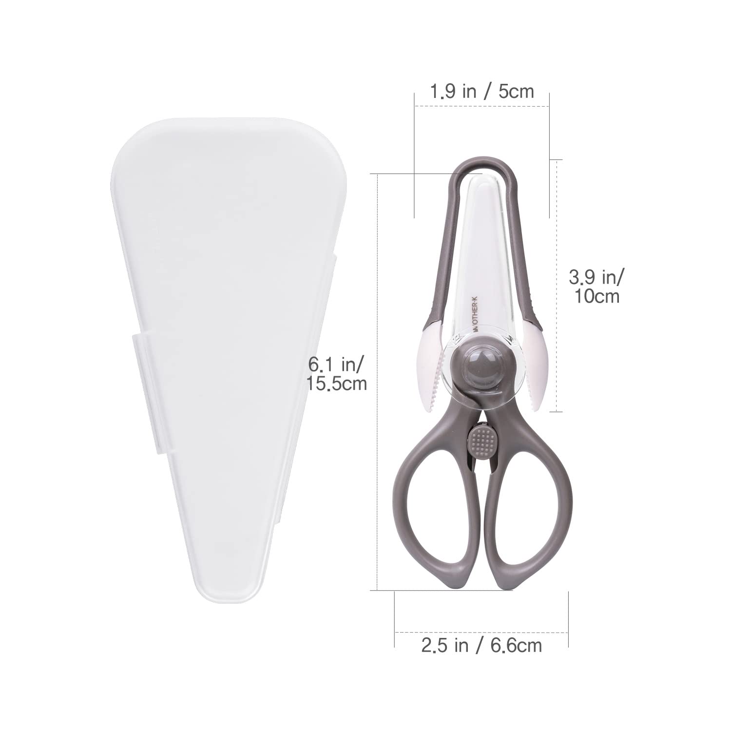 Amazon.co.jp: マザーK セラミック離乳食はさみ トングセット セイフ