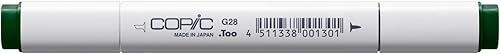 Copic Marcador con punta reemplazable, G28-Copic, Ocean Green
