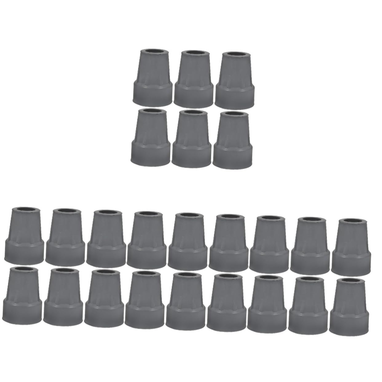 Healvian 24piezas Conteras De Goma Antideslizantes Para Muletas y Bastones Repuestos Duraderos y Elegantes Para Mayor Estabilidad y Confort
