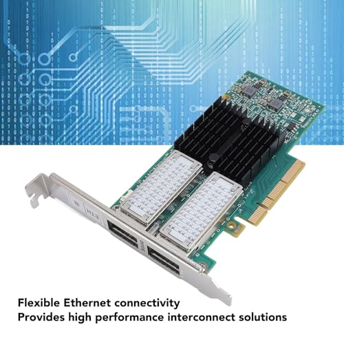 Adaptador de Red Ethernet PCI Express Marhynchus Dual Port 40Gb con Interfaz QSFP de Fibra Óptica para Servidor y Centro de Datos miniatura 3
