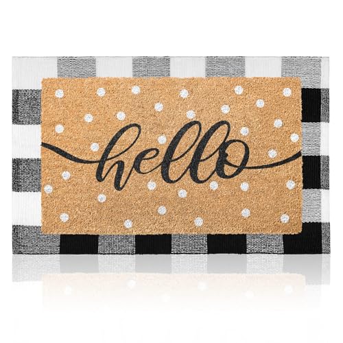 2-Pack Layered Front Door Mats