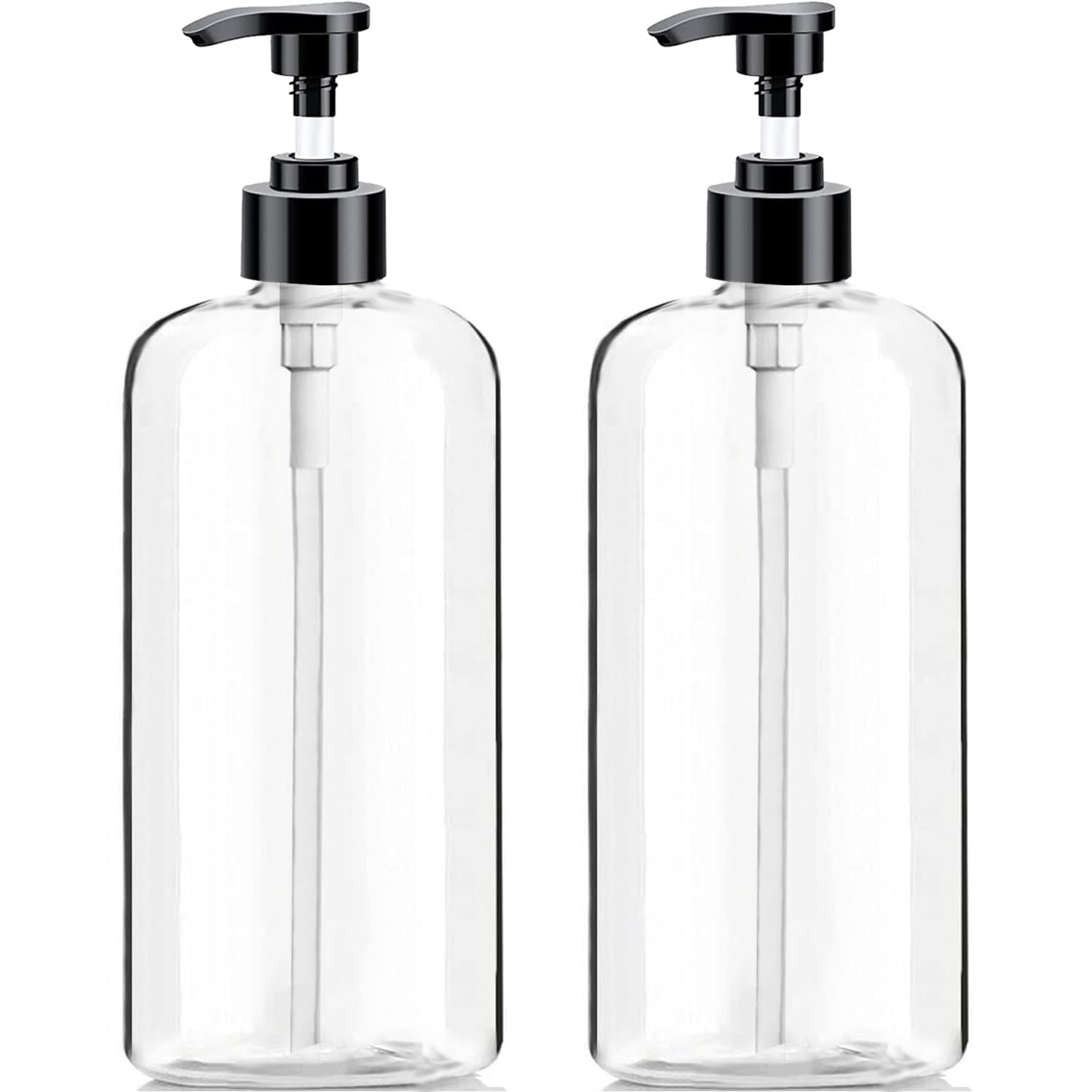 Vioetry Empty Plastic Pump Bottles Dispenser 2 Pack 32oz/ 1 - refillable containers | Mubboo