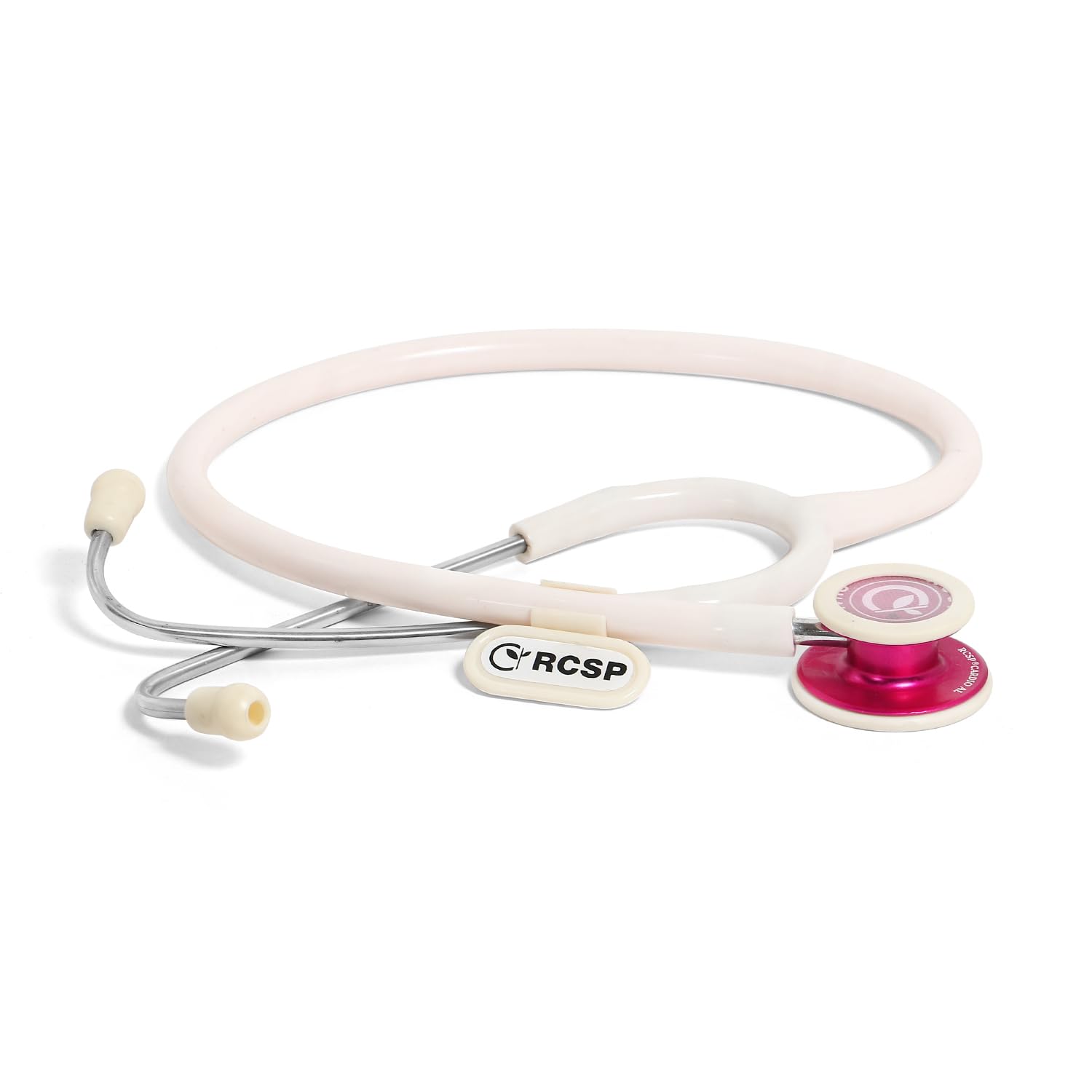RCSP Stethoscope For Doctors Medical Staff, Nurses And Medical Student Professional Version III Cardiology Dual Head Acoustic for Pediatric And Adult Cardio AL Light Weight (WHITE)