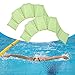 Aymzbd Webbed Hand Fins for Swimming, Palm Flippers, Swim Training Gear for Water Activities, Green L Men