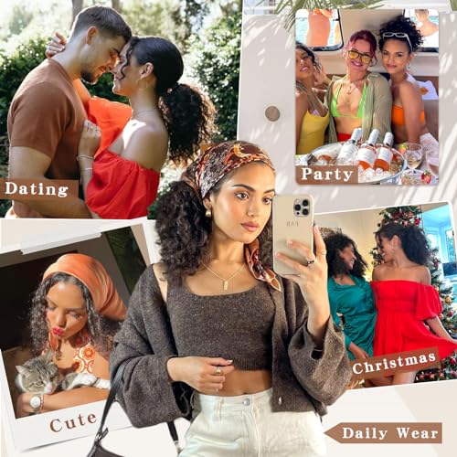 Shnmin Ponytail Extension,Curly Drawstring Ponytail Extension For Black Women Natural Black Curly Clip In Hair Extensions 18 Inch Synthetic Hairpiece For Daily Party thumb #7