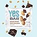 The YES Bar Peanut Butter Dark Chocolate – Plant Based Protein, Decadent Snack Bar – Vegan, Gluten Free, Dairy Free, Low Sugar, Healthy Snack, Breakfast, Low Carb, Keto Friendly (Pack of 6)