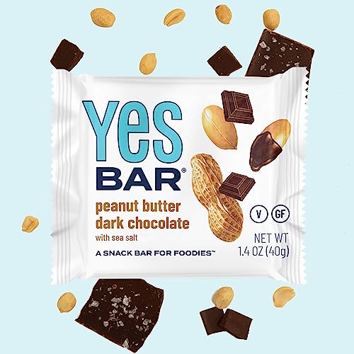 Image of YES Nut Bars - Soft Chewy Healthy Snack Bars (Peanut Butter Dark Chocolate, 24 count)