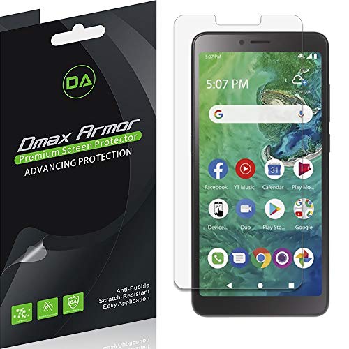 (6 Pack) Dmax Armor for Alcatel TCL A2 (A507DL) Screen Protector, Anti Bubble High Definition Clear Shield