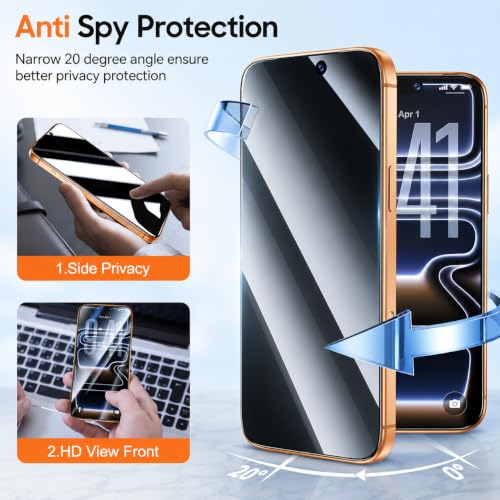 Image of Xynity 360 Privacy Tempered Glass for iPhone 17 Pro Max (2 Pack)