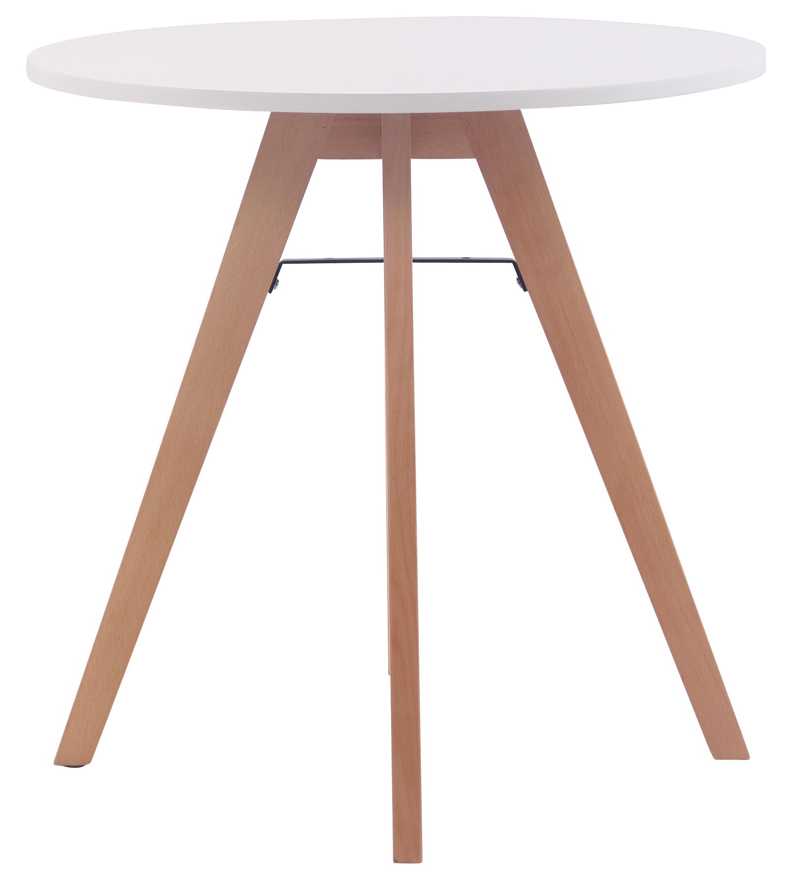 CLP Küchentisch Viktor I Esstisch Mit MDF Tischplatte I Bistrotisch Mit Buchenholzgestell | Größe 75 cm