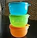 Tupperware Ideal Little Kids Bowl Set 3 Fruit New Color