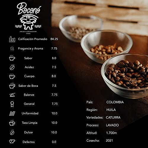 Boconó Specialty Coffee Colombia Huila Wasproces Arabica koffiebonen 1 Kg Hoogte tussen 1700m gebraden Artisanaal Altijd… - Afbeelding 3