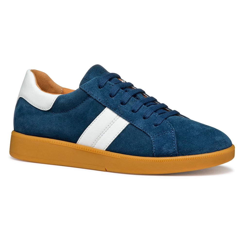 Geox Women's D MELEDA B Sneaker, Dk Avio/White, 7.5 UK