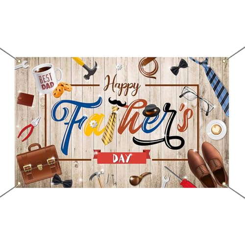 Lona decorativa para Día del Padre 70.8" x 43.3" miniatura 5