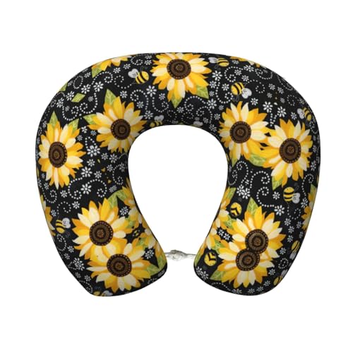 Almohada cervical de espuma viscoelástica negra miniatura 1