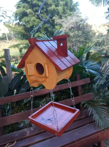 Comedouro Tratador Pássaros Livres Casinha De Passarinho