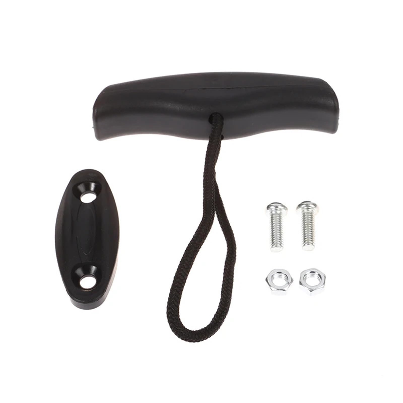 bogniga Kayak Handles 5Pcs Kayak Pull Toggle Handle Dinghy Carry T-Handle with Cord Screws