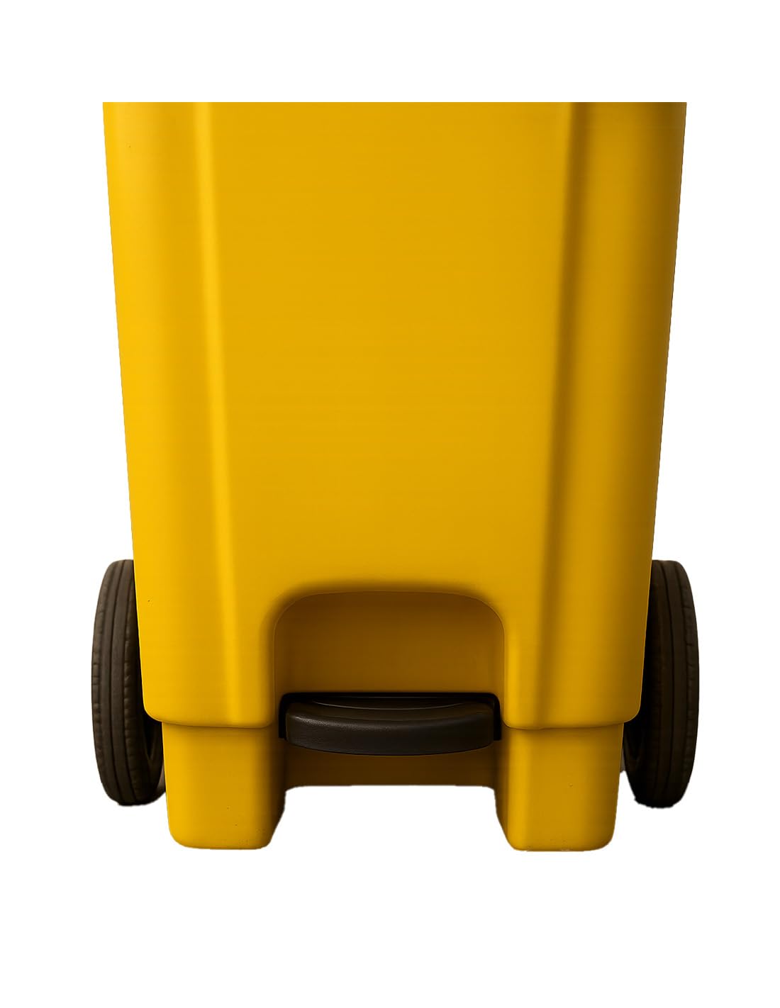 JARDIN202 - Contenedor de basura 120L - Con pedal - Amarillo