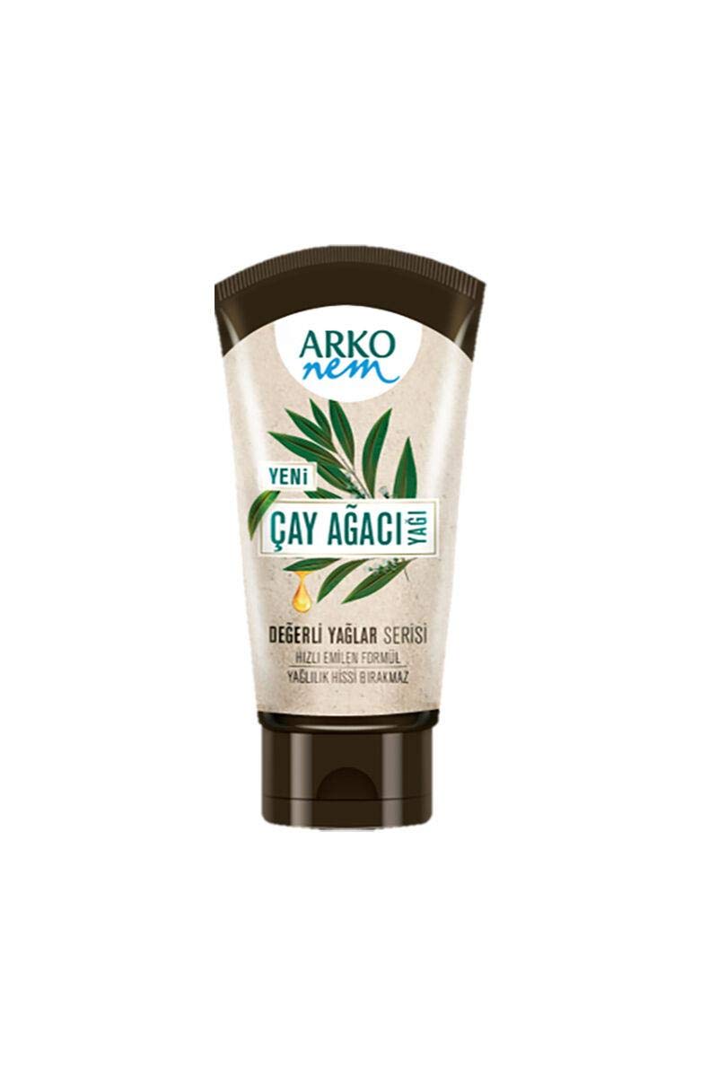 ARKO NEM DEĞERLİ YAĞLAR SERİSİ EL,YÜZ,VÜCUT KREMİ 60ML ÇAY AĞACI