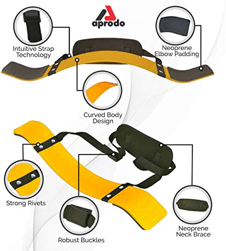 Image of APRODO Arm Blaster - Heavy Duty Biceps Isolator for Bodybuilding, Weightlifting, Gym, Exercise, Workout - Bicep Arm Trainer, NO Pain NO GAIN
