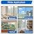 PackYard Thermal Shrink Window Insulation Film Kit 5 Pack (42"x210") – Heavy-Duty, Custom-Cut to Size | Blocks Drafts, Saves Energy | Easy DIY Install & Remove with Tape | Fits Home, Office, RV