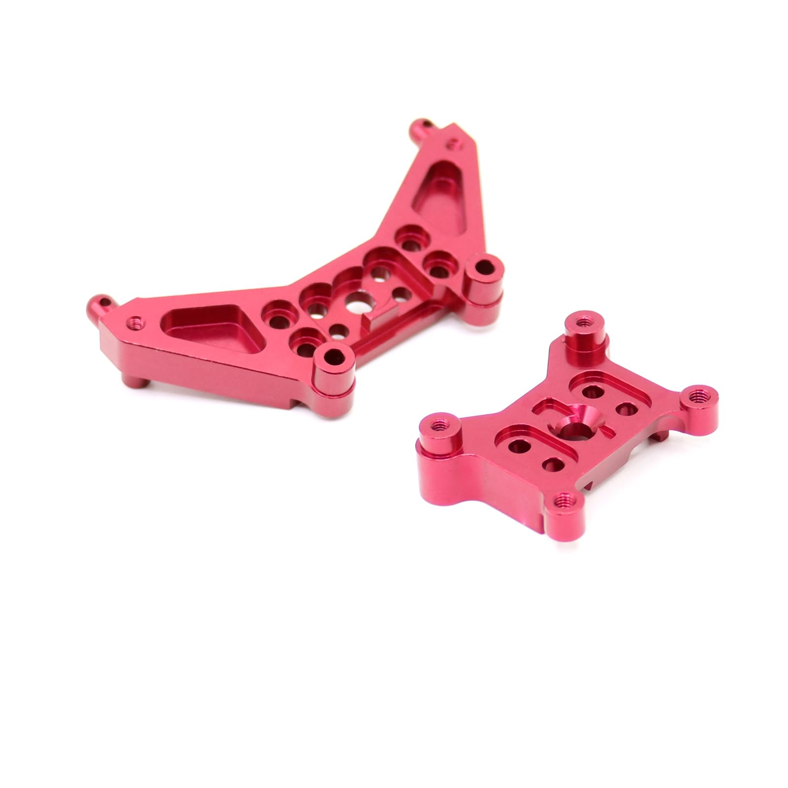 MesimspleHyper Go 14301 Shock Tower for 1/14 MJX Hyper Go 14301 14302 Front Rear Shocks Towers Upgrades Parts Red